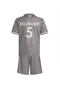 Fotbalové Dres Real Madrid Jude Bellingham #5 Dětské Třetí Oblečení 2024-25 Krátký Rukáv (+ trenýrky)